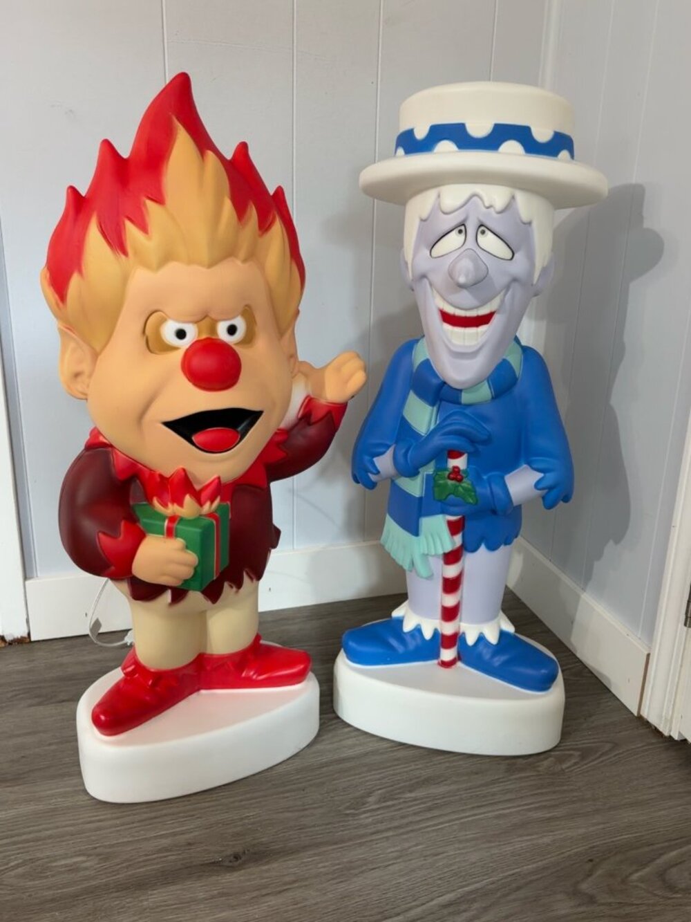Heat Miser & Snow Miser 32" Blow Mold Set - The Year Without Santa Clause - New